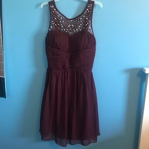 Formal maroon dress